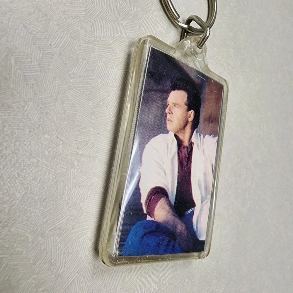Vintage Sammy Kershaw Key Ring Name & Color Photo Key Chain